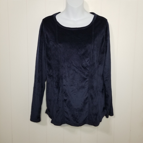 Soft Surroundings Tops - Soft Surroundings Tunic Top Womens Size Small Blue Velvet